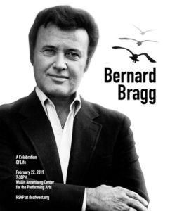 Celebration of Life for our dear Bernard Bragg