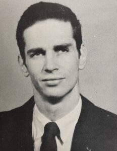 Stephan Kugel in the 1957 GU Tower Clock senior class yearbook