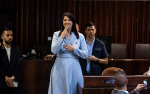 Shirley Pinto, the first-ever deaf MK, is sworn into Knesset using sign language